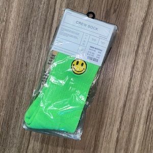 NWT Happy Face Sport Crew Socks - Urban Outfitters